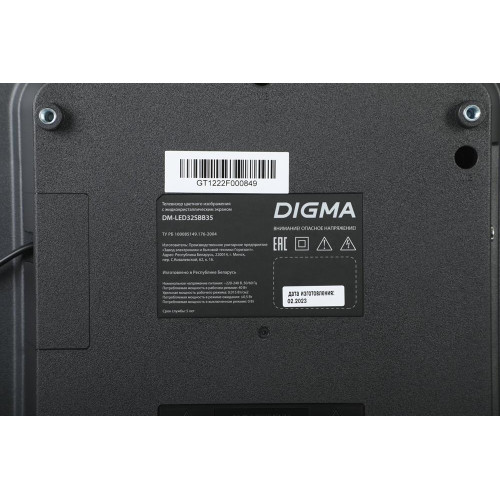 DIGMA DM-LED32SBB32 SMART Яндекс